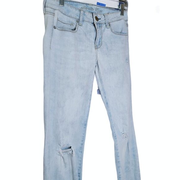American Eagle Distressed Stretch Skinny Jeans - Picture 3 of 6